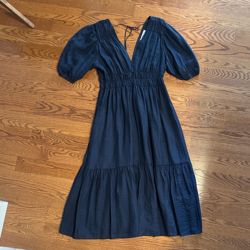Abercrombie & Fitch Navy Blue Midi Dress